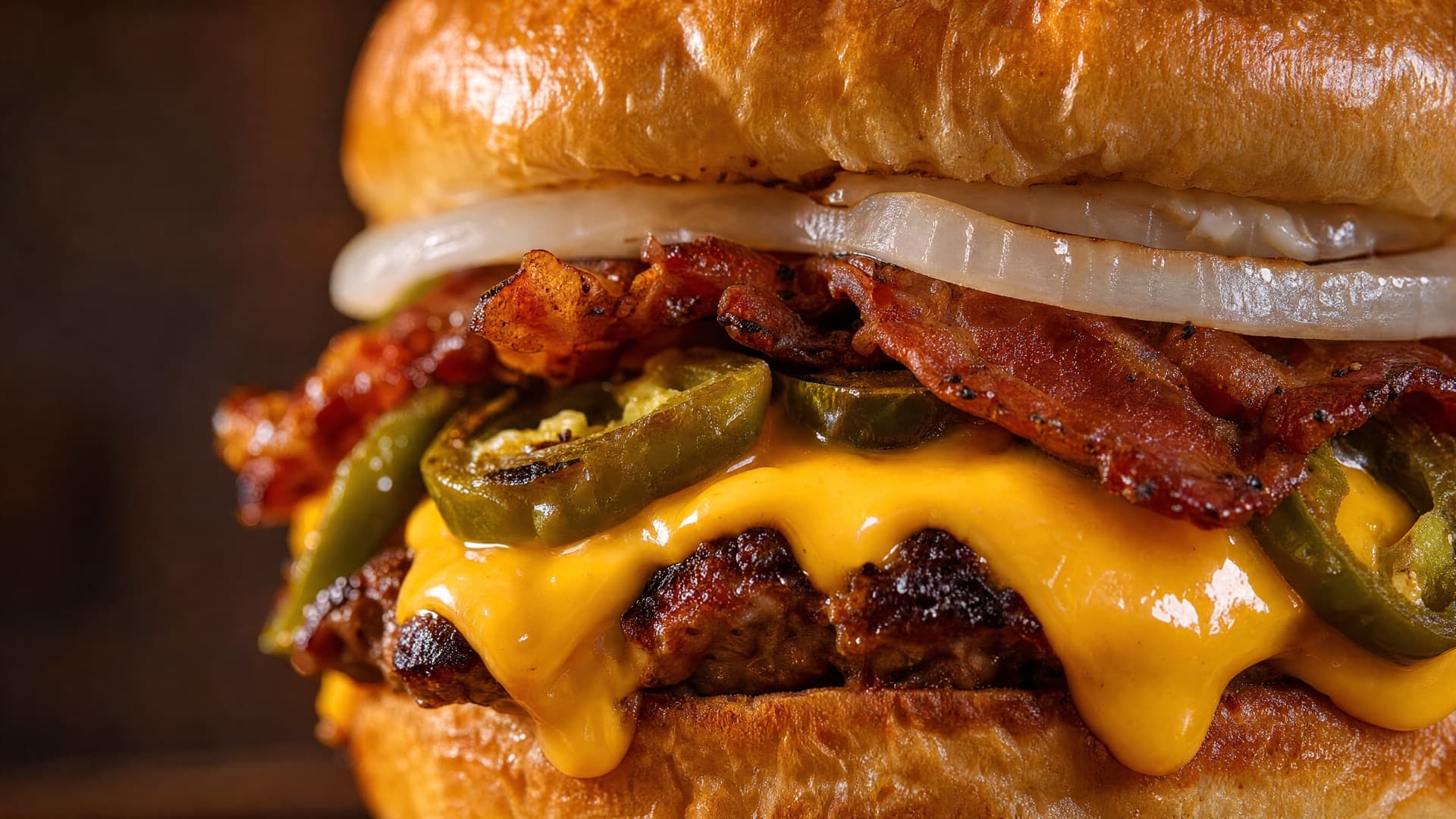 Sal's Jalapeño Cheddar burger