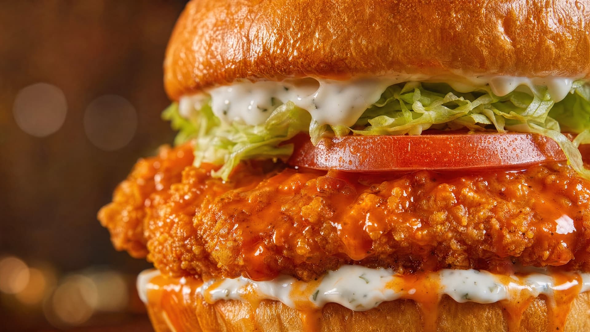 Sal's Buffalo Crunch burger